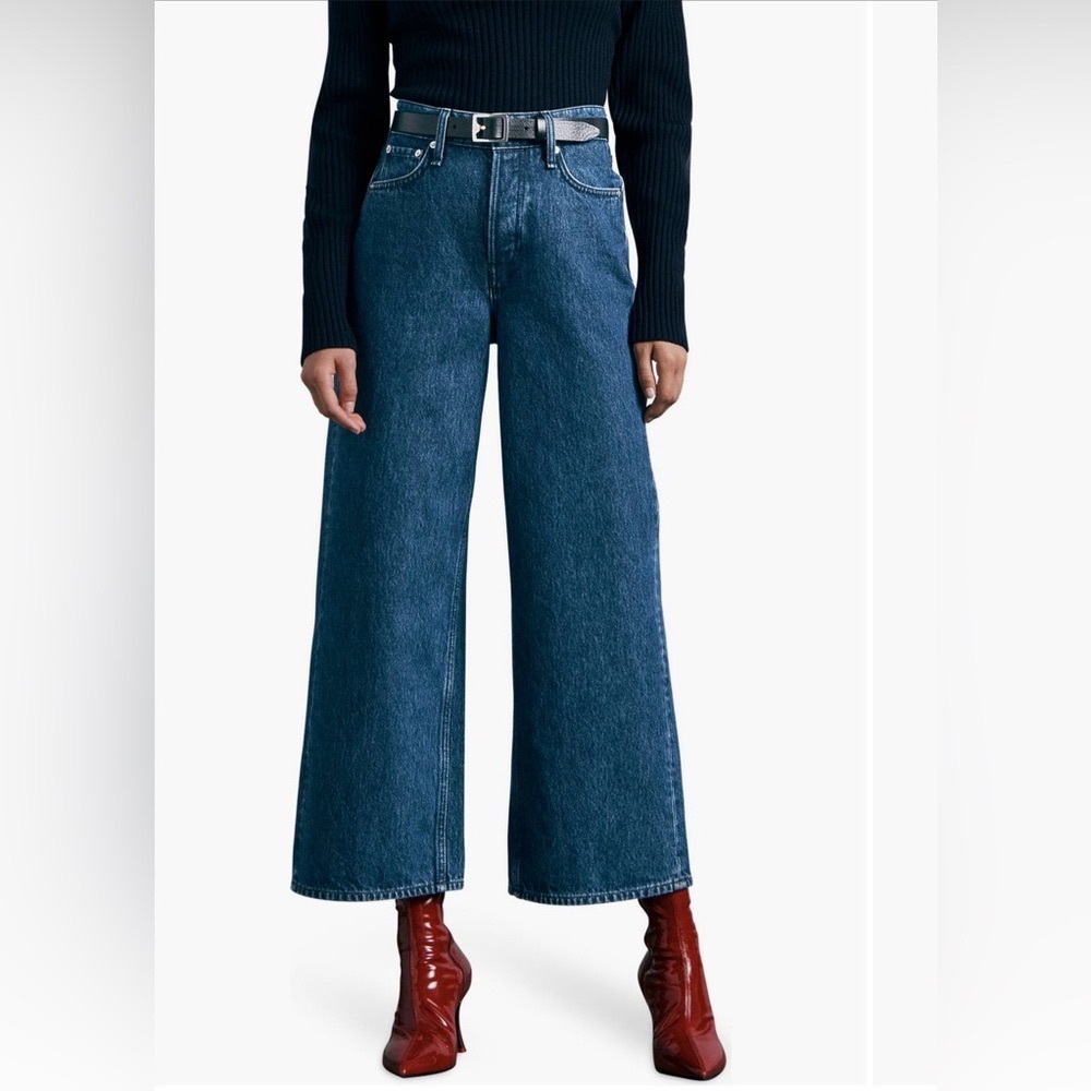 Rag & Bone Wide Leg Cropped Andi Jeans, Brand New
